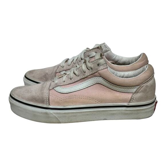 Vans Old Skool Pink Suede Canvas Women’s Size 6 Skate Sneakers - Picture 4 of 8